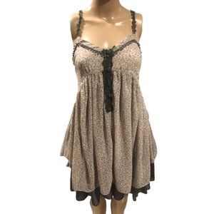 RYU: floral crochet babydoll dress